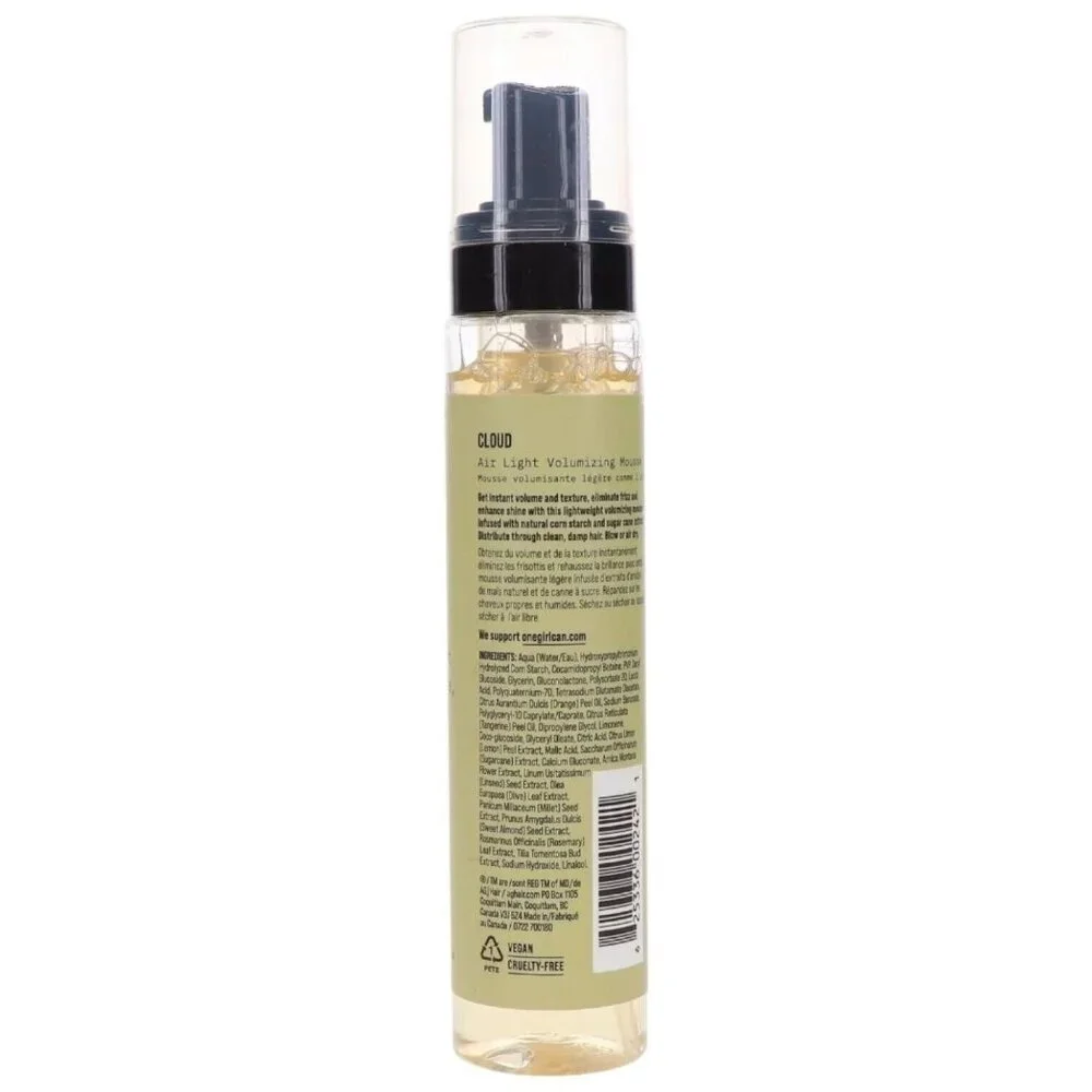 AG Care Cloud Air Light Volumizing Mousse Sugar Cane Extract 3.6 oz‎